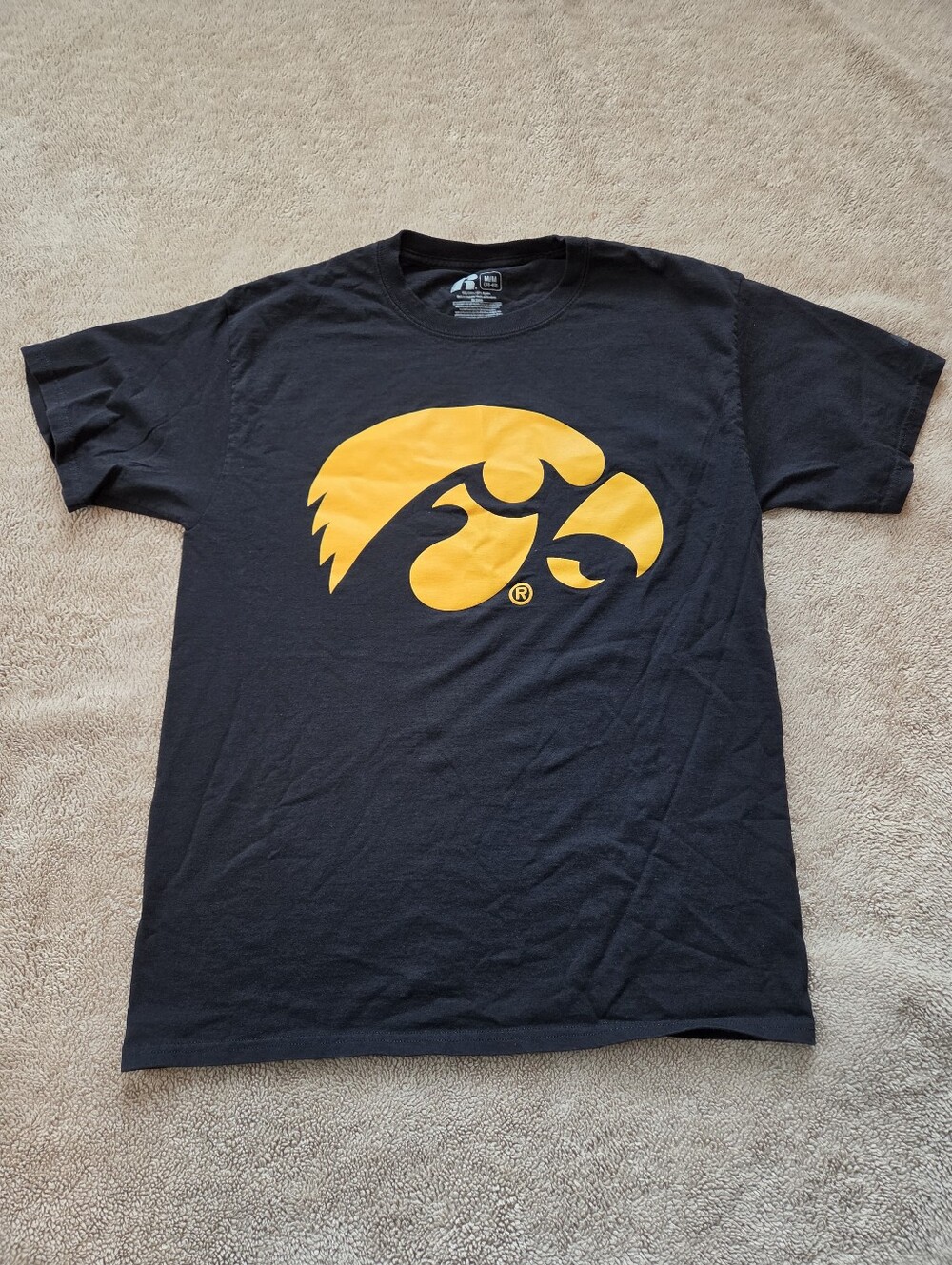 Univereity Of Iowa Hawkeys Black Tshirt